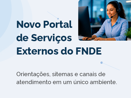 Banner Portal Serviços FNDE