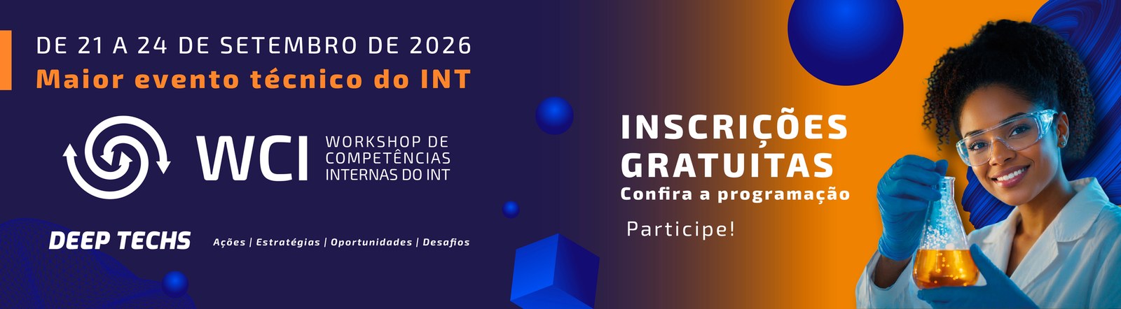 Inscrições abertas para evento técnico WCI