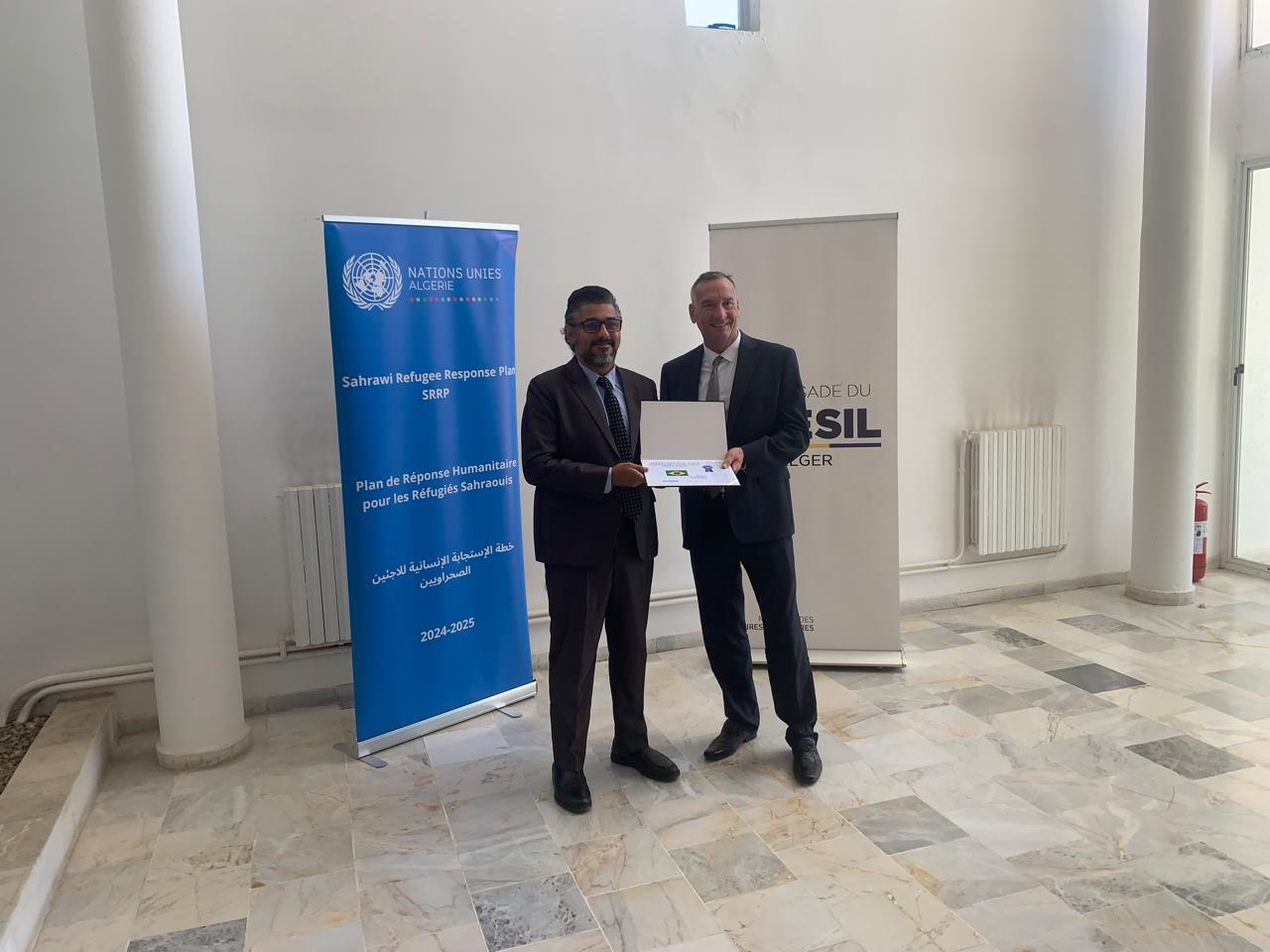 Doações baterias refugiados saarauís