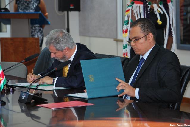 Brasil e Suriname negociam novos projetos de cooperação em agricultura e administração pública.JPEG