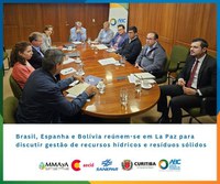 Brasil, Espanha e Bolívia reúnem-se em La Paz para discutir gestão de recursos hídricos e resíduos sólidos