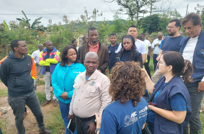 Visita à comunidade local