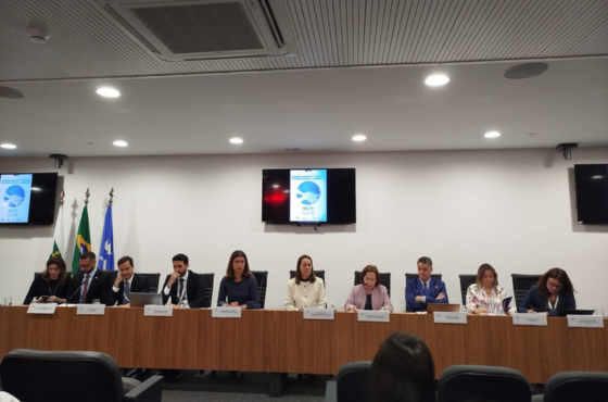 Ministra Andreia Rigueira fala no evento