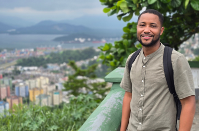 Marco Aurélio Furtado, técnico de São Domingos: “No Brasil, existe muita união por um único objetivo, que é ter uma habitação.” Crédito: Guilherme Justino/ONU-Habitat Brasil