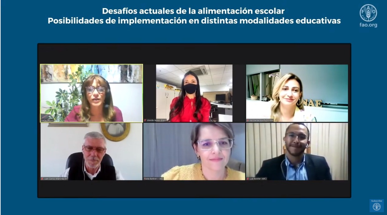 Seminário internacional discute garantia da alimentação escolar durante a pandemia.JPEG