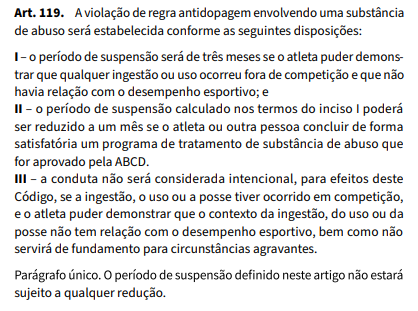 Código Brasileiro Antidopagem
