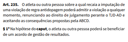 Código Brasileiro Antidopagem