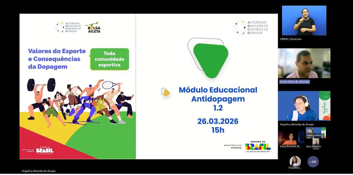 ABCD realiza Módulo Educacional Antidopagem com foco em valores do esporte e consequências da dopagem