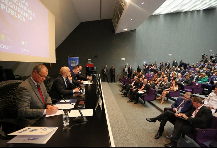 ABIN integrou mesa do seminário Políticas Judiciárias e Segurança Pública (foto: Agência CNJ)