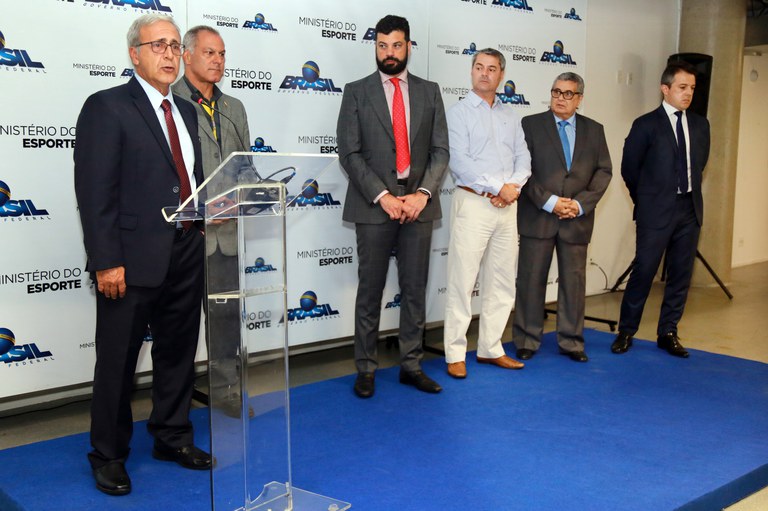 Abertura do Curso de Capacitação Avaliação de Riscos em Estádios de Futebol, com a presença do então ministro do Esporte, Leonardo Picciani (19/03/2018 - Rio de Janeiro) / Foto: Francisco Medeiros - Ministério do Esporte