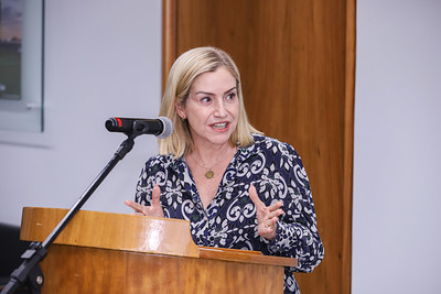Secretária-geral do Ministério Público da União discursa na cerimônia (Foto: Leobark Rodrigues/MPF)