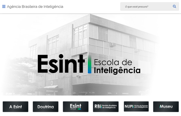 Acesso à nova página da Esint