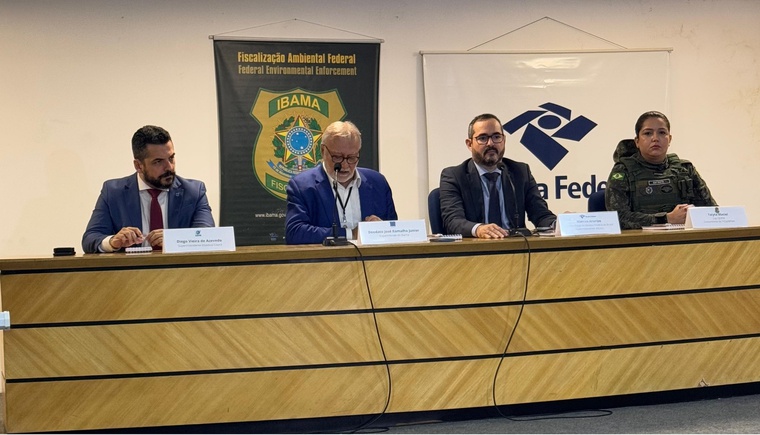 Coletiva de imprensa realizada na sede do Ibama no Ceará
