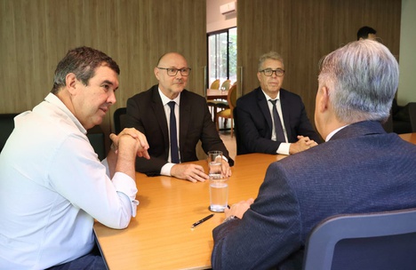 Governador recebe comitiva da ABIN em Campo Grande
