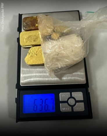 Com apoio da ABIN, PRF apreende 636 gramas de ouro contrabandeados da Guiana