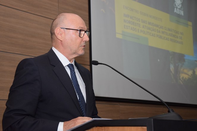 Diretor-geral da ABIN fez abertura do Sisbin Nordeste Foto: João Raimundo Ascom SEMA/BA