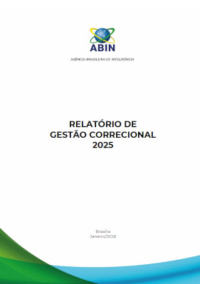 ABIN divulga Relatório de Gestão Correcional 2025