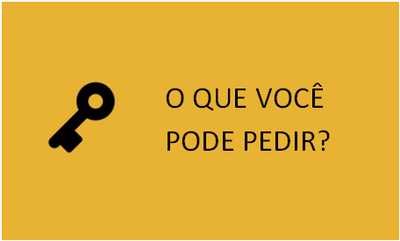 O QUE PEDIR BANNER amarelo
