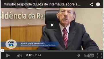 Ministro responde dúvida de internauta sobre a Lei de Acesso 