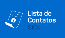 Lista de contatos dos SICs