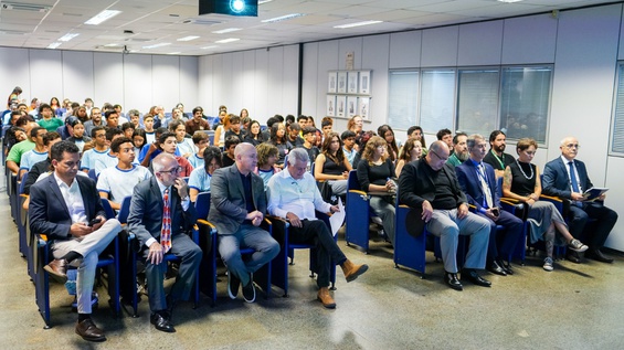 Cerimônia de inauguração do Projeto Distrito Espacial