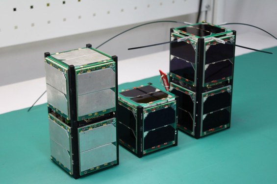 Satélites FloripaSat. Créditos: UFSC