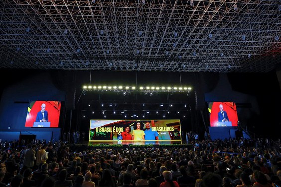 O presidente Lula durante discurso no evento O Brasil dando a Volta por cima: entregas e colheitas. Foto: Ricardo Stuckert / PR