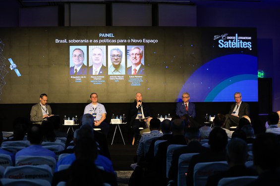 Presidente da AEB, Marco Antonio Chamon, durante o 24° Congresso Latinoamericano de Satélites
