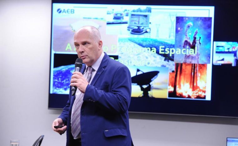Audiência Pública - Ações, diretrizes e perspectivas do Programa Espacial Brasileiro (PEB). Presidente - Agência Espacial Brasileira (AEB), Marco Antônio Chamon. Renato Araújo / Câmara dos Deputados