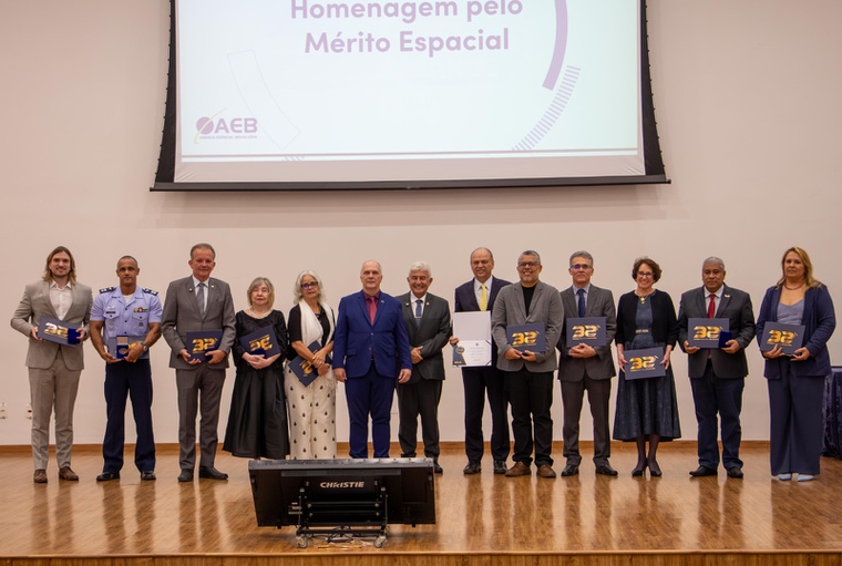 Homenageados de Honra ao Mérito Espacial 2026.