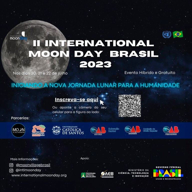 Brasil apresenta perspectivas para levar a humanidade a Lua no