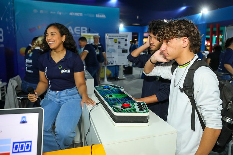 AEB no Parque Pop Espacial. Foto: MCTI