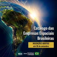 Catálogo das Empresas Espaciais: prazo