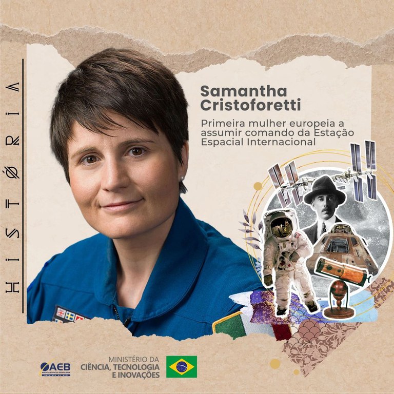 História: Samantha Cristoforetti — Agência Espacial Brasileira