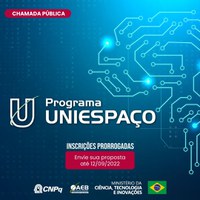 Inscrições para o Programa UNIESPAÇO foram prorrogadas