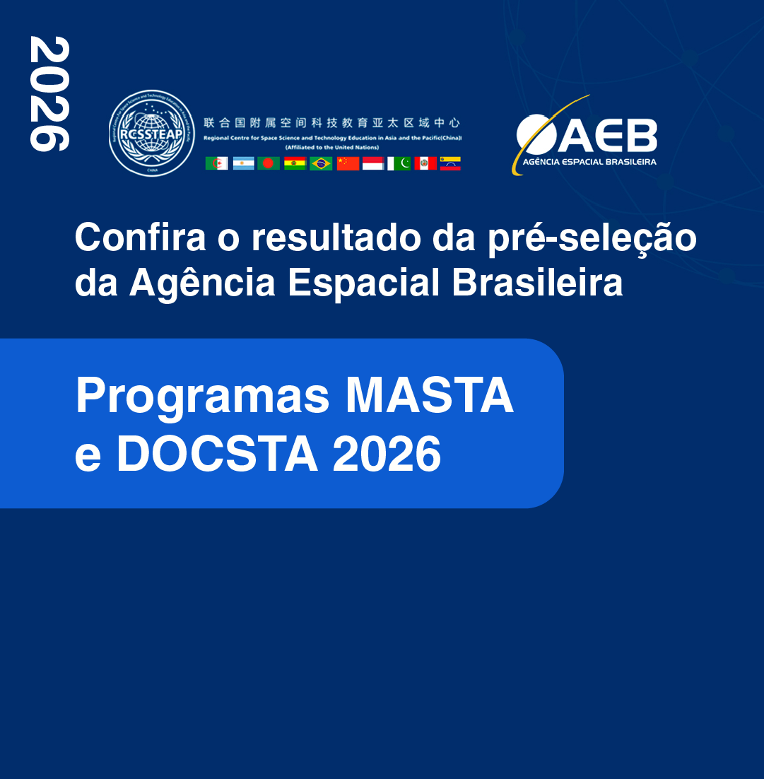 AEB divulga resultado da pré-seleção para os Programas MASTA e DOCSTA 2026