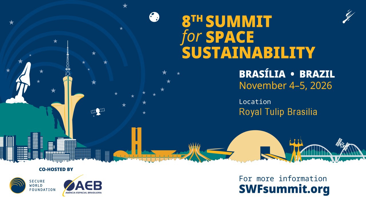 Inscrições abertas para o 8th Summit for Space Sustainability