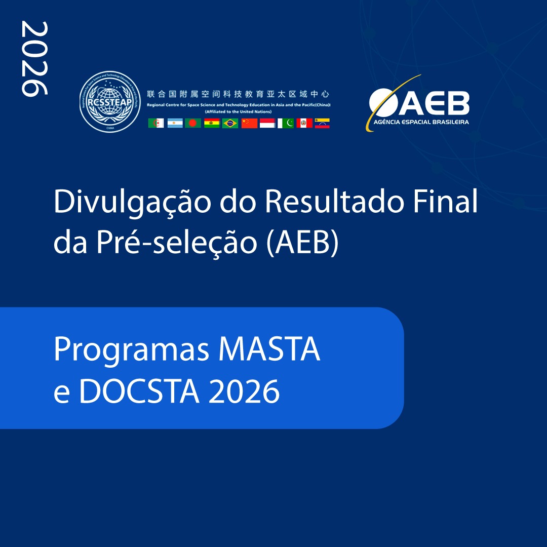AEB divulga resultado final da pré-seleção para os Programas MASTA e DOCSTA 2026
