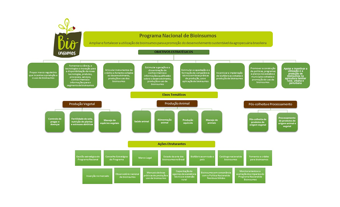 Mapa estratégico do Programa Nacional de Bioinsumos