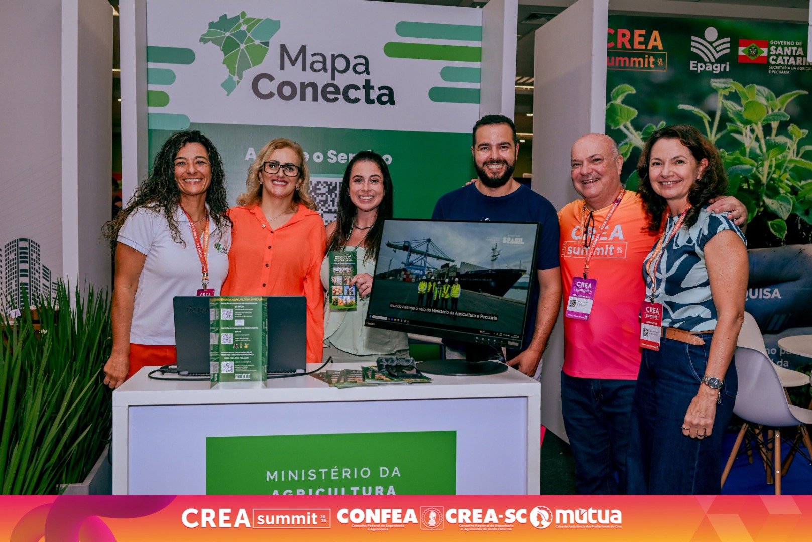 SFA-SC fortalece presença institucional no CREA Summit 2026 com estande interativo