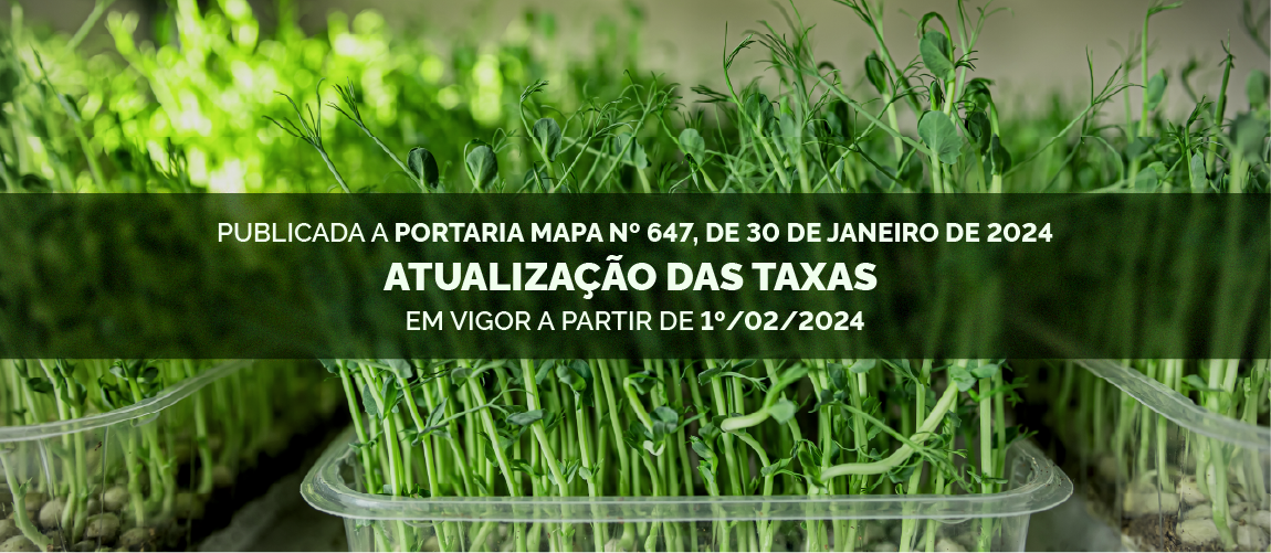 portaria atualização das taxas