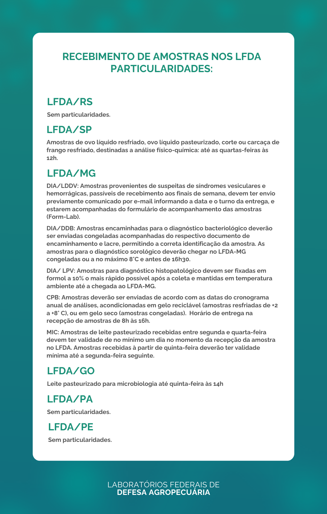 Particularidades da REC