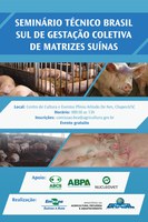 Seminário vai discutir gestação coletiva de matrizes suínas