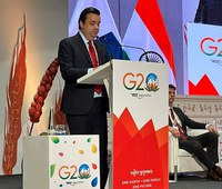 Na Índia, secretário de Relações Internacionais participa de reunião do G20 sobre agricultura sustentável