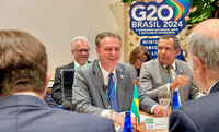 Reunião do CAS ocorre durante segundo dia do G20 Agro, em Cuiabá (MT)
