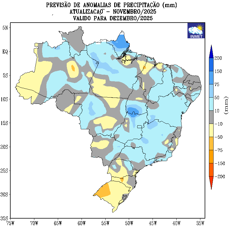 Dezembro: Como será o clima no Brasil? Figura 1a