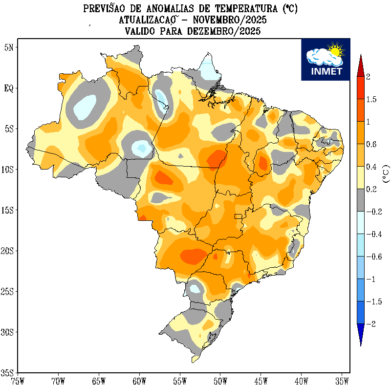 Dezembro: Como será o clima no Brasil? Figura 1b