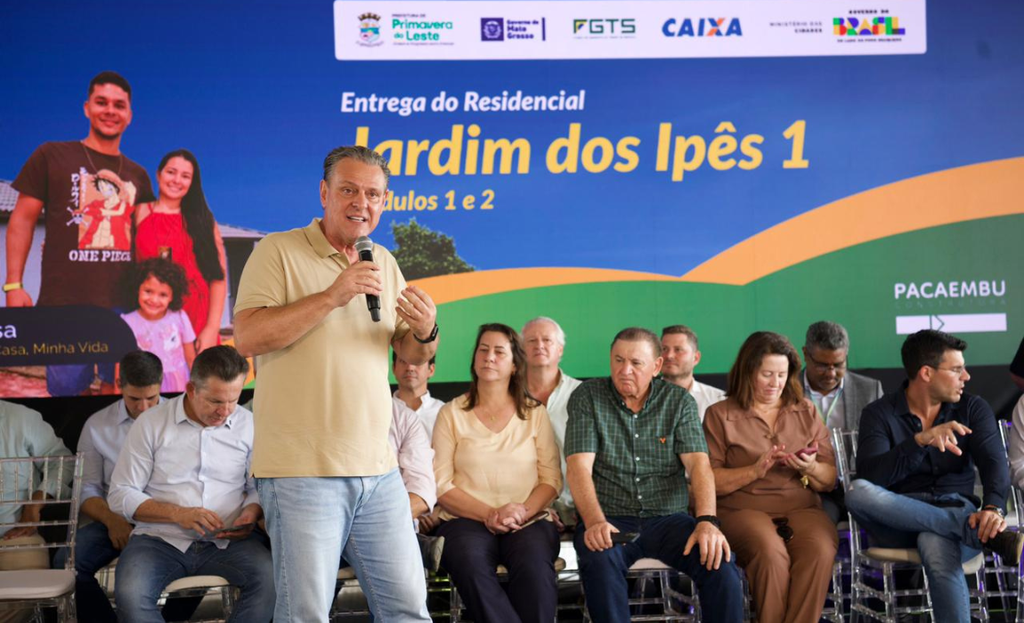 Foram entregues 597 chaves do Minha Casa, Minha Vida, no Residencial Jardim dos Ipês I. Na ocasião, também foram anunciadas outras 876 unidades