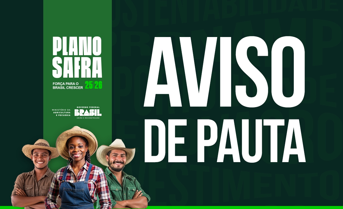 Com o presidente Lula e o ministro Fávaro, evento acontece no Palácio do Planalto, em Brasília, às 11h