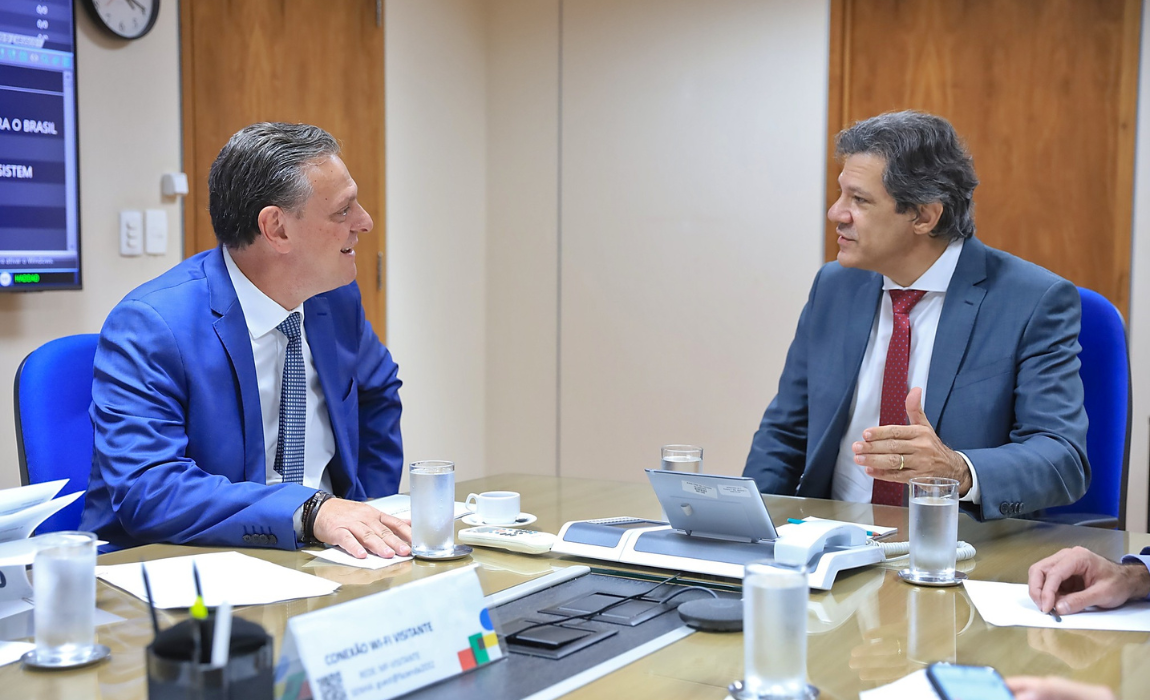 Encontro entre os ministros Carlos Fávaro e Fernando Haddad debateu alternativas para manutenção de taxa de juros atrativas